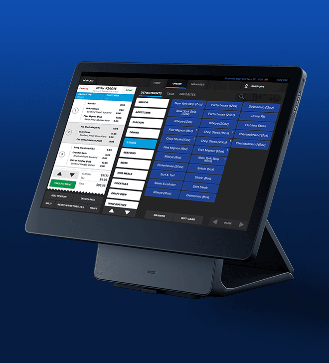 pos system workstation front-facing SkyTab 